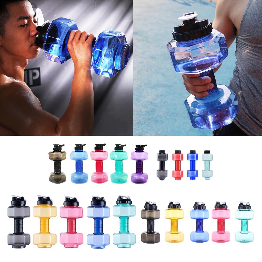 [blesiya21] ขวดดัมเบล BPA Free แบบพกพา ทนทาน สำหรับตั้งแคมป์ กาต้มน้ำ เหยือกขี่จักรยาน Barbell Gym