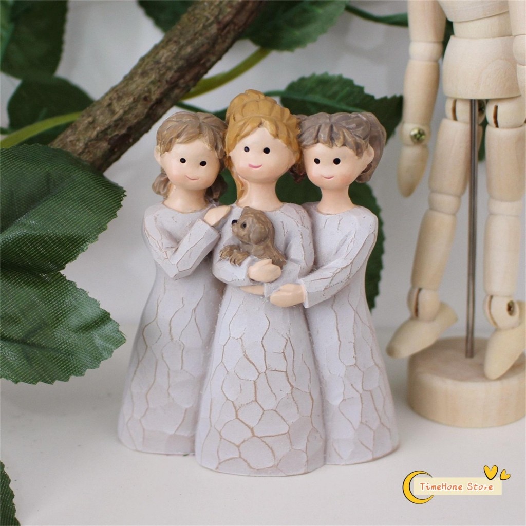 Willow Tree Sisters Figurines รูปปั้นตกแต่งโมเดิร์น Centerpieces ประติมากรรมศิลปะ