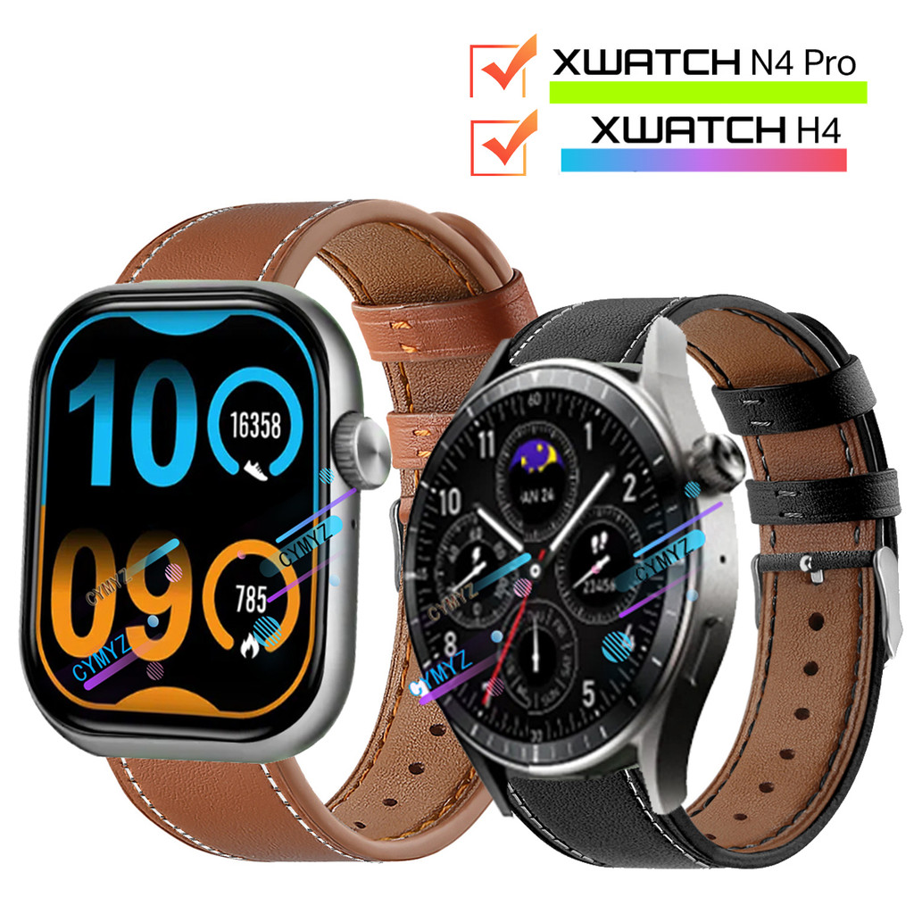 สาย Infinix XWatch H4 สายหนัง สาย Infinix XWatch N4 Pro สายรัดข้อมือกีฬา