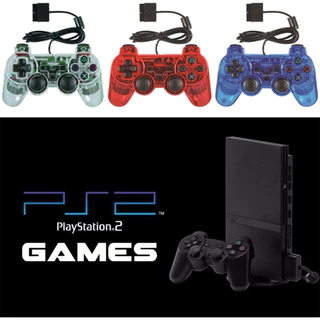 ของมาใหม่！จอย PS2 แท้ หลายสีให้เลือก จอยเกมส์ ps2 มีสาย