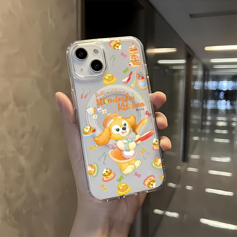 สําหรับ Iphone 11 12 13 14 15 16Plus 11 12 13 14 15 16PRO MAX 11Pro 13Pro 手机壳เคสใสแม่เหล็กน่ารักการ์