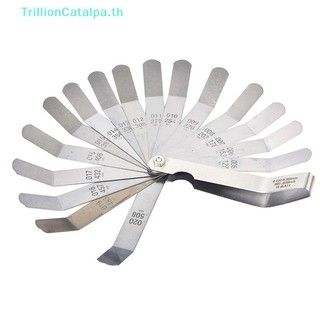 TrillionCatalpa 16 Blades Feeler Gauge เมตริกฟิลเลอร์ 0.127-0.508 มม.วาล์ว Gage Measurment TH