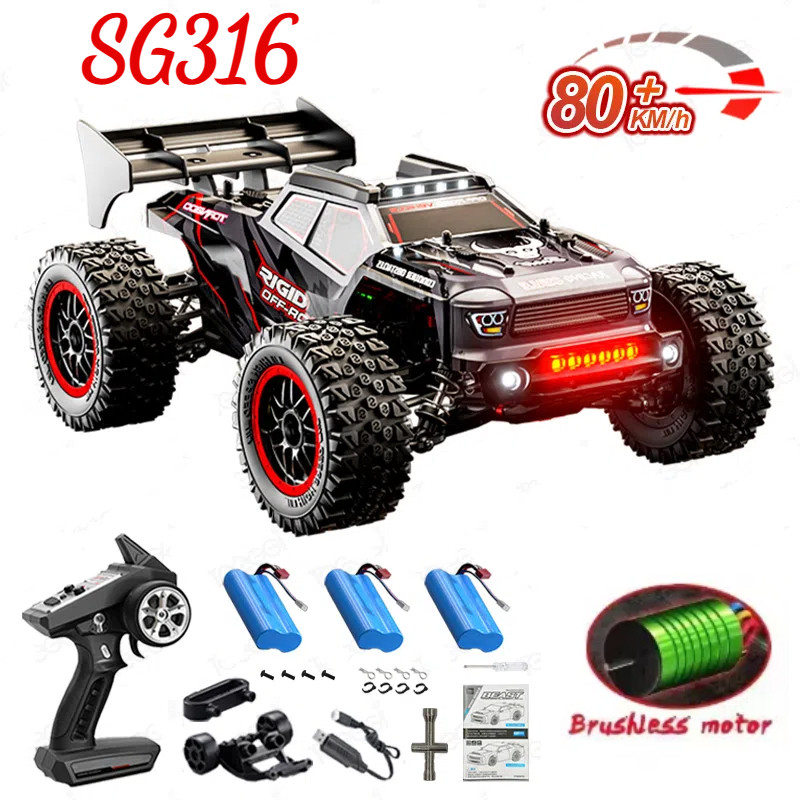 ZLL SG316 MAX RC รถ Brushless 4WD RC รถ 80 กม./ชม.Professional Racing รถ 2.4G ความเร็วสูง Off-Road Drift รีโมทคอนโทรลรถของเล่นวันเกิดของขวัญเด็กและเด็ก