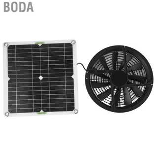 [Ready Stock] Boda ชุดพัดลมพลังงานแสงอาทิตย์ 100W 12V 10 นิ้ว พัดลมระบายอากาศพร้อมฝาครอบ 3000RPM เครื่องช่วยหายใจขนาดเล็กพกพาสำหรับการระบายอากาศและระบายความร้อน