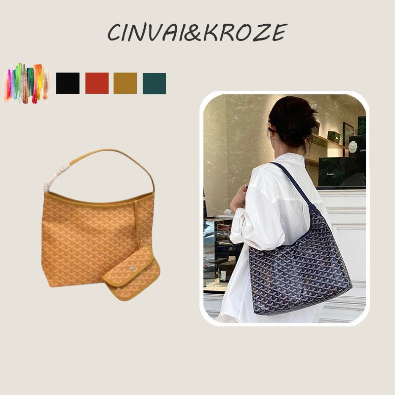 CINVAI&KROZE  กระเป๋าโท้ตขนาดใหญ่ใหม่ แฟชั่นสำหรับเดินทาง กระเป๋าสะพายไหล่ที่หลากหลาย