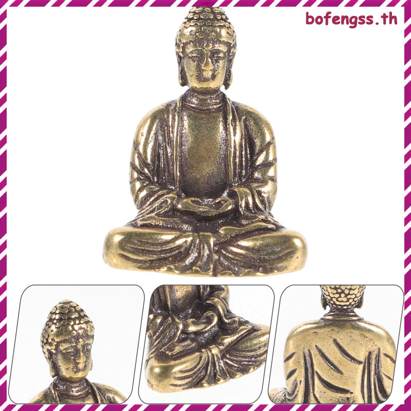 Small Buddha Figurine Buddha Statue Ornament Pure Copper Buddha Figure
