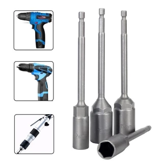5 PC 8-14 มม.ยาวไฟฟ้าเจาะ SOCKET HEAD Bolt NUT DRIVER Bit Impact เจาะ Bits อะแดปเตอร์ซ็อกเก็ตประแจ EXTENSION Bar 150 มม.