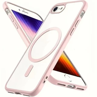 เคสโทรศัพท์ตัวนี้มีดีไซน์แม่เหล็กและเหมาะสําหรับ Apple 7 8 Plus SE2/SE3 X XS Max XR 11 12 13 14 Pro Max เป็นเคสแข็งแบบใสและแข็งแรง