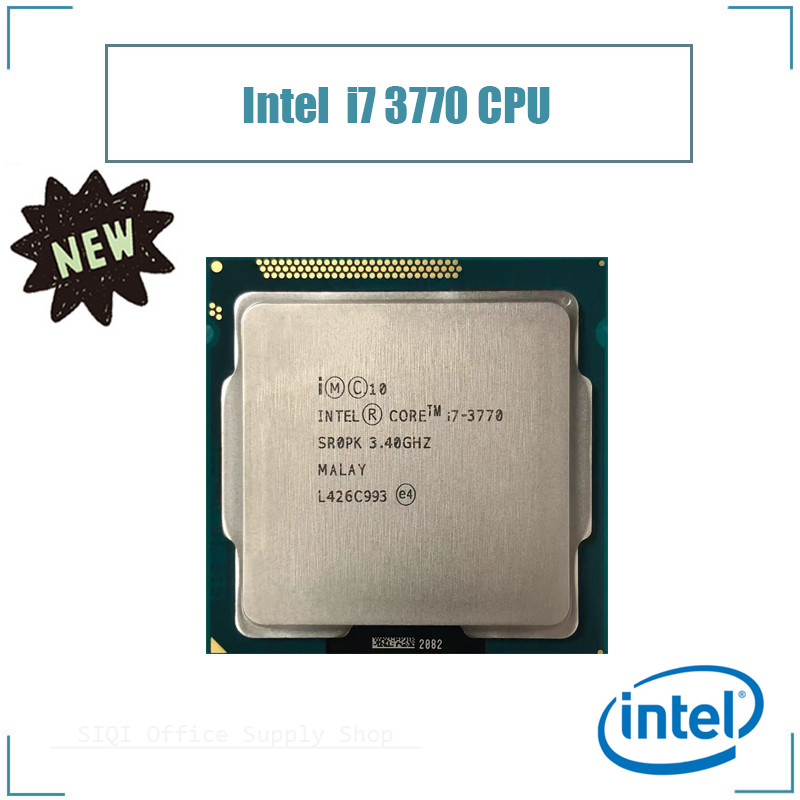เมนบอร์ด Cpu Intel core i7 3770 รองรับ Cpu LGA1155 โปรเซสเซอร์ Quad-core 3.4GHz