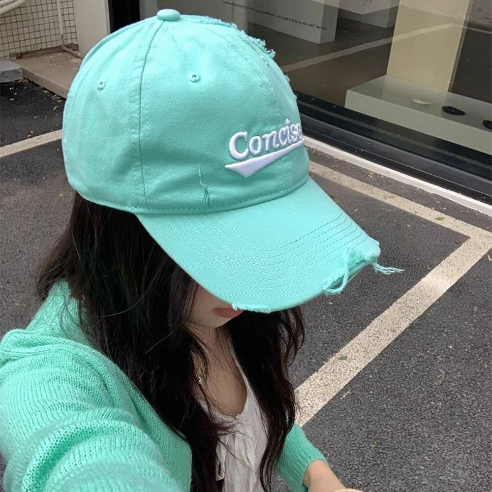 หมวกเบสบอลสไตล์เกาหลี Y2K กับตัวอักษร ปรับได้ ทำจากผ้าฝ้าย snapback สำหรับทั้งผู้ชายและผู้หญิง ราคา ถูกที่สุด ดีลบีเคเค แกลเลอรีภาพที่ 3