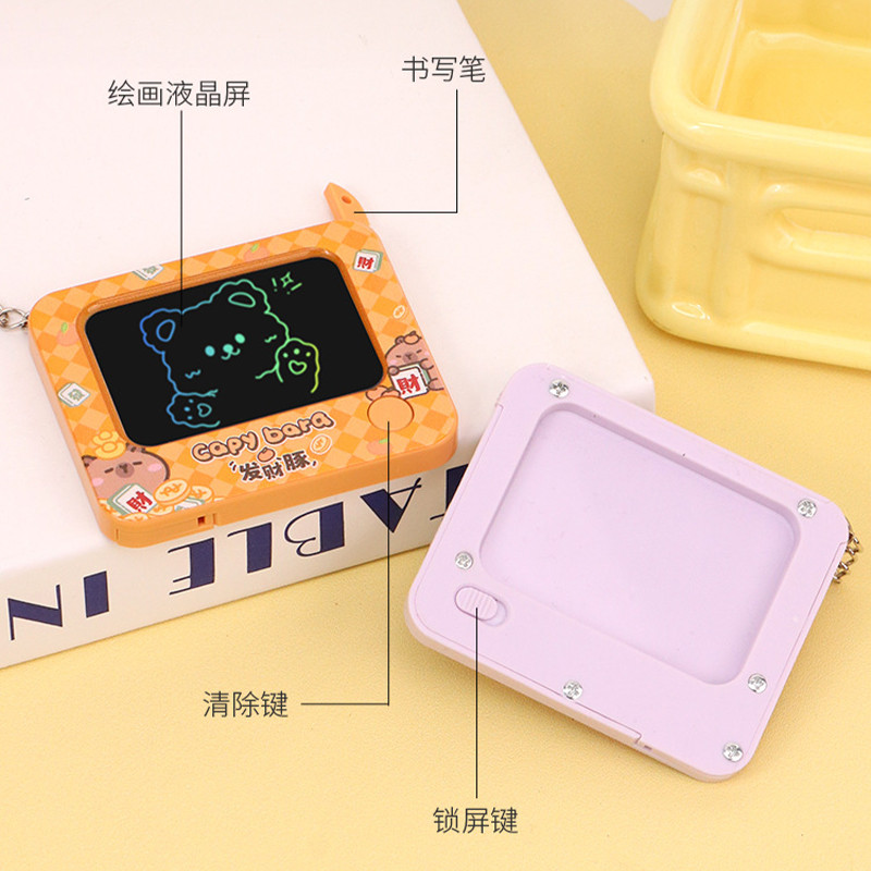 สร้างสรรค์การ์ตูนกราฟฟิตีกระดานวาดภาพพวงกุญแจกระเป๋าตกแต่งเด็กของขวัญ YL371 - รูปที่ 3