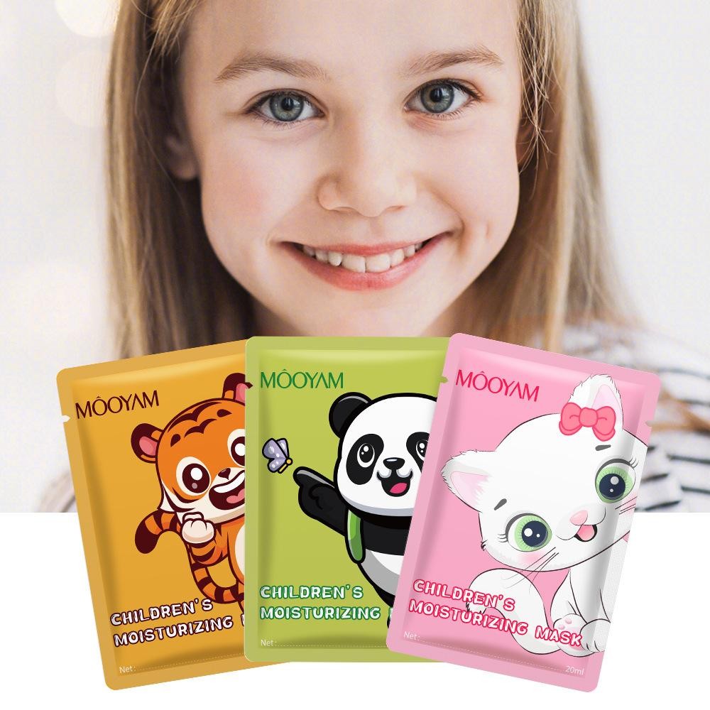 มาส์กหน้าสัตว์น่ารัก Hydrating Moisturizing Face Mask สําหรับเด็ก Skincare