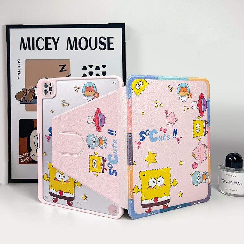 เคสป้องกันสําหรับ Samsung Galaxy A9 + S9 FE + Tab A7 lite 8.7 นิ้ว S10ULTRA S10 FE + S7 + / S8 + / S7FE Tab S6 lite 2024 ฝาครอบแท็บเล็ตหมุนได้ 360 องศา