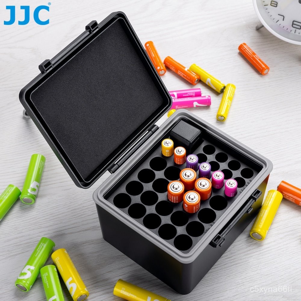 JJC Battery Case 18650 AA AAA Storage Box Holder 2A 3A Double Triple A Battery Organizer with Batter