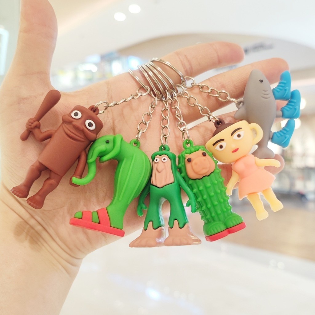 tung tung tung sahur keychain พวงกุญแจผู้ชายแท่งไม้สําหรับของเล่นเด็ก