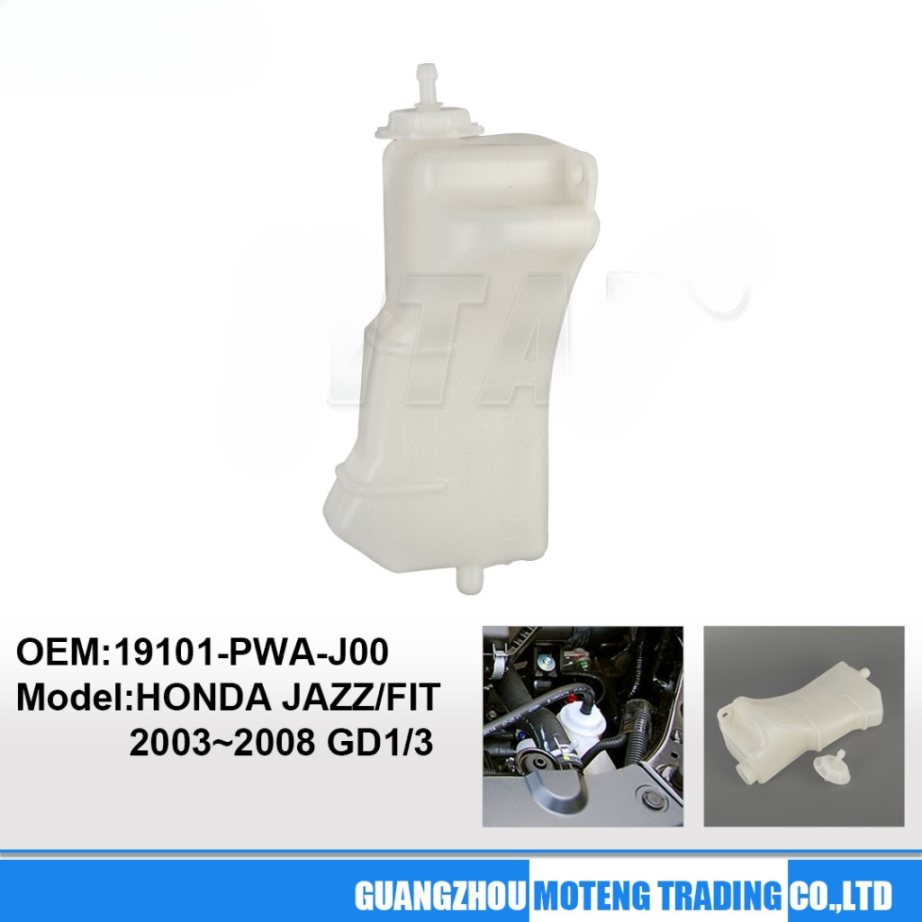 หม้อน้ําน้ําอะไหล่ถังสําหรับ HONDA JAZZ/FIT SAA 2003 ~ 2008 GD1/GD3 หม้อน้ํา Coolant อะไหล่ถัง 19101