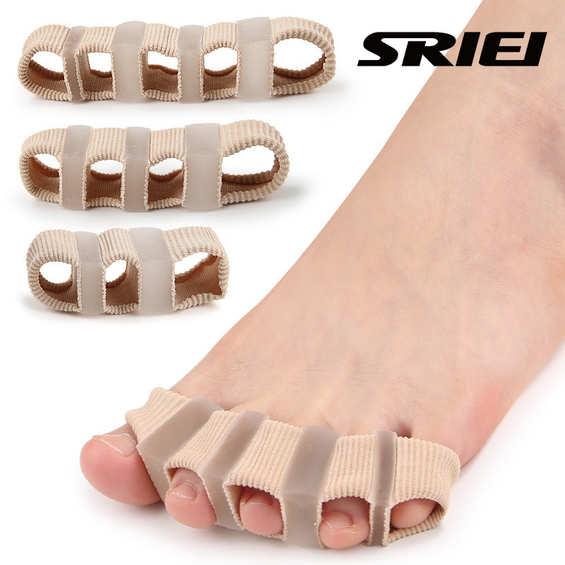 SRIEI 1 ชิ้นซิลิโคน Toe แยก Hallux Valgus Corrector Spacer Spreader Finger Corrector Thumb Bunion Straightener เครื่องมือดูแลเท้า