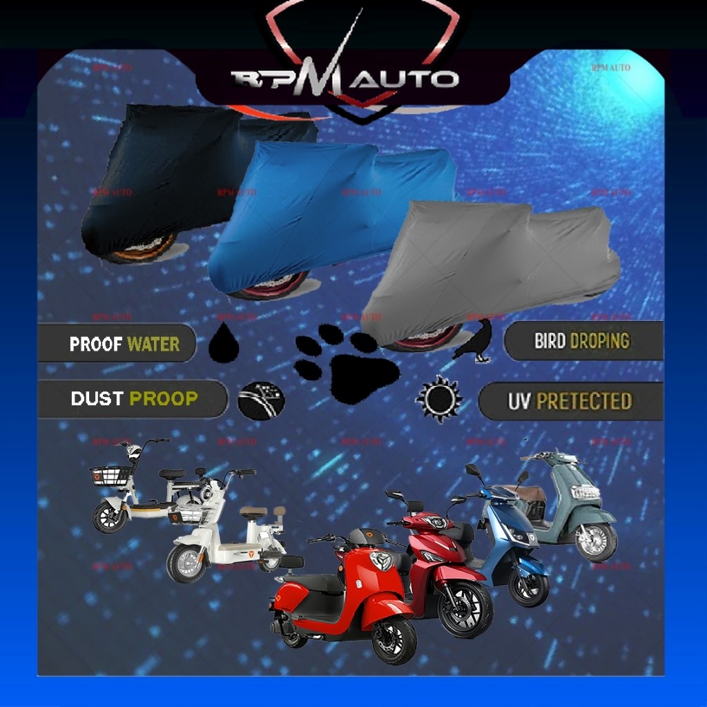 YADEA ฝาครอบรถจักรยานยนต์ป้องกันฝุ่นกันน้ํา UV Selimut มอเตอร์ YADEA M6 MODERN OSSY T5 TEENA VOLTGUA