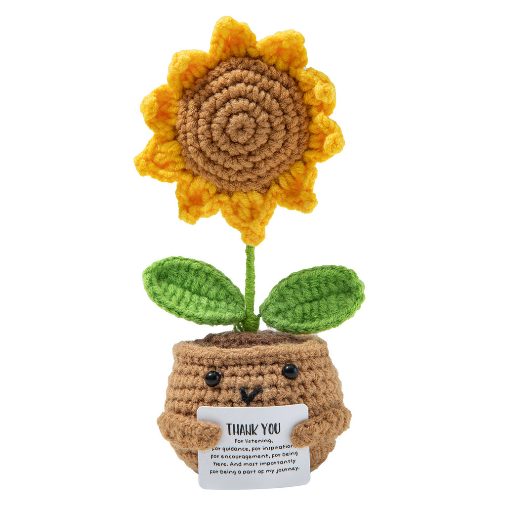 เส้นด้ายฝ้ายโครเชต์พืชบอนไซถักบอนไซมินิน่ารักบอนไซ - รูปที่ 7