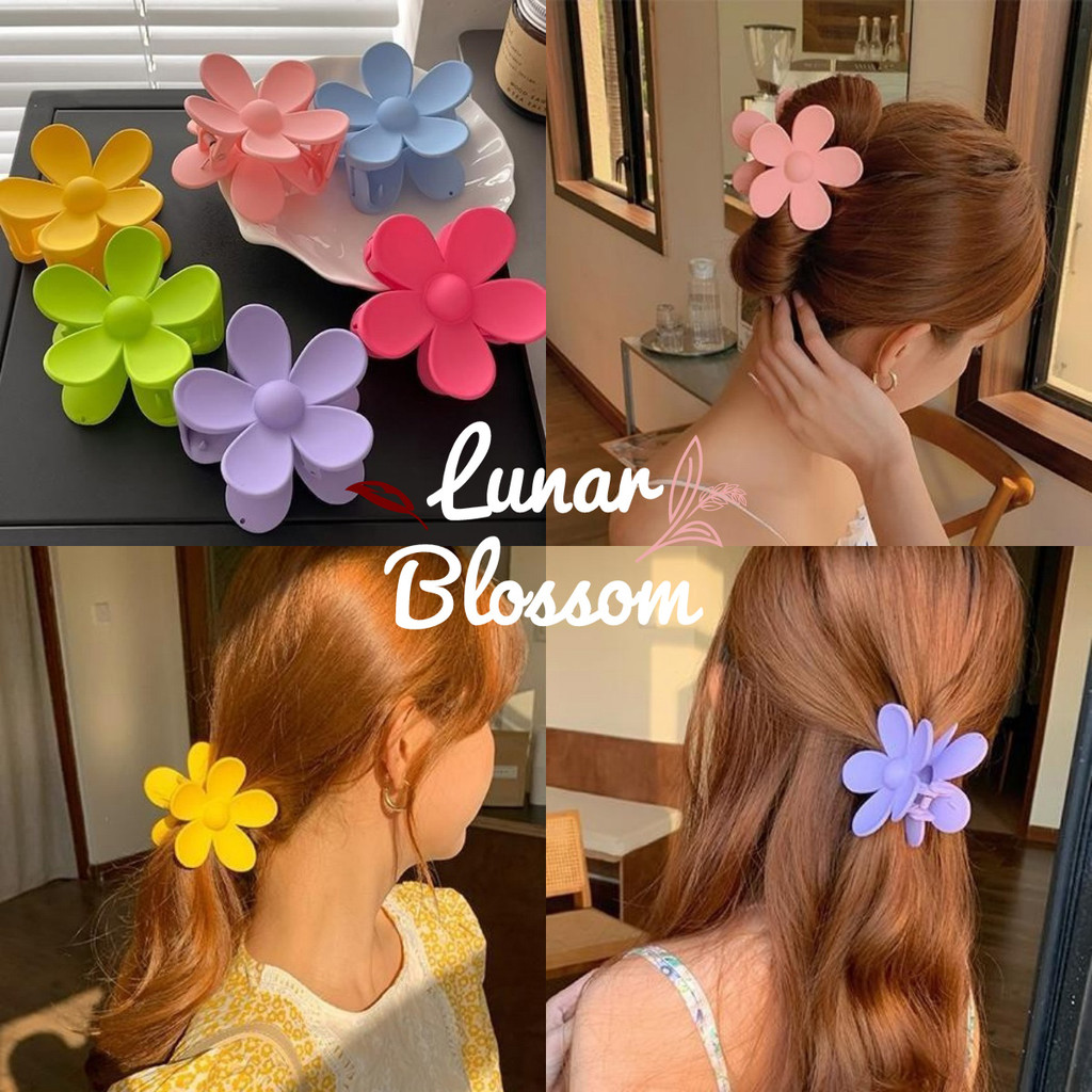 Lunar Blossom🌸กิ๊บติดผมลายดอกไม้🌸 เครื่องประดับผมรูปดอกไม้โดพามีน🍭เครื่องประดับแฟชั่นพร้อมส่งในไทย