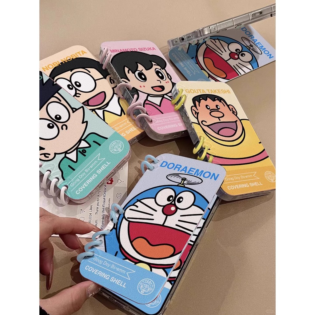 แล็ปท็อปพลิกโดราเอมอนเคสนิ่มเคสโทรศัพท์กันกระแทกเข้ากันได้กับ iphone17promax 16 15 14 13 12 11