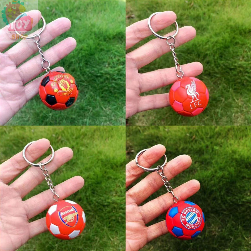 ชุดป้ายทีมฟุตบอล พวงกุญแจ รีอัลมาดริด ลิเวอร์พูล ยูเวนตุส เชลซี บาร์เซโลนา แฟนฟุตบอล จี้เล็ก ของที่ระลึก