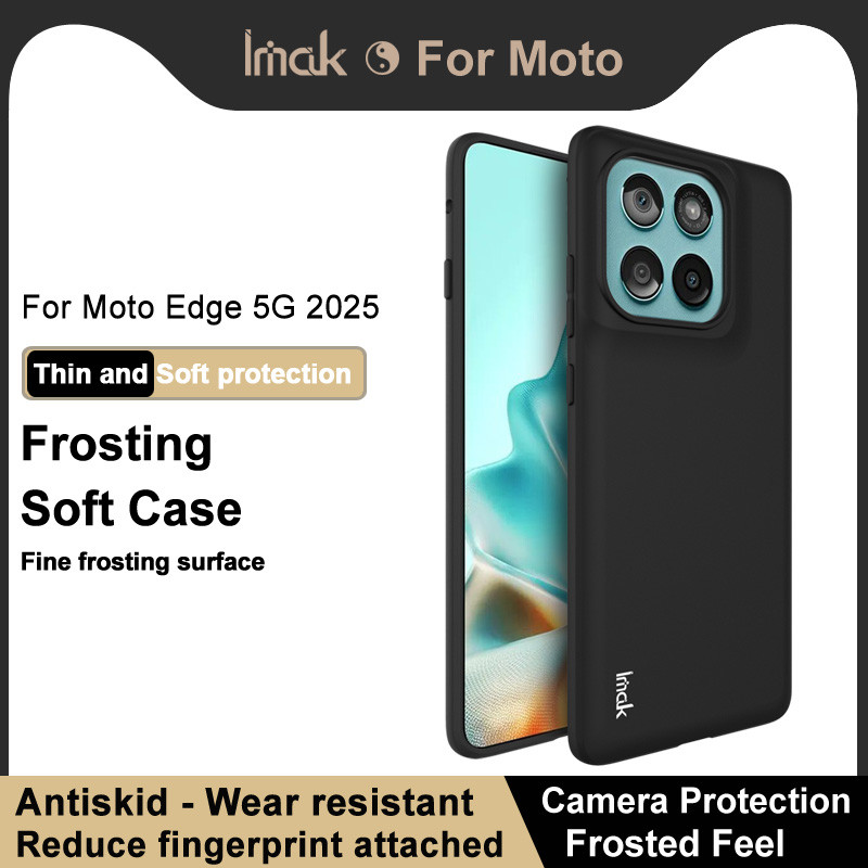 สําหรับ Moto Edge 5G 2025 กรณี IMAK UC-3 Frosting ปกอ่อน