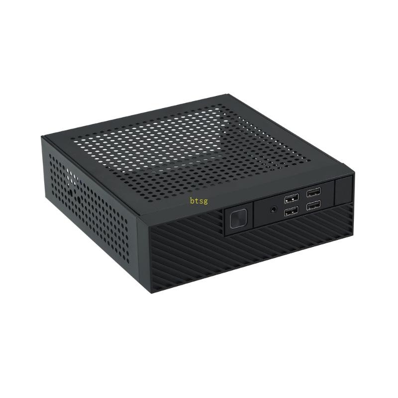 Btsg ควบคุมอุตสาหกรรม M10 Mini-ITX HTPC Case ใช้งานง่าย PC Case ITX เคสคอมพิวเตอร์