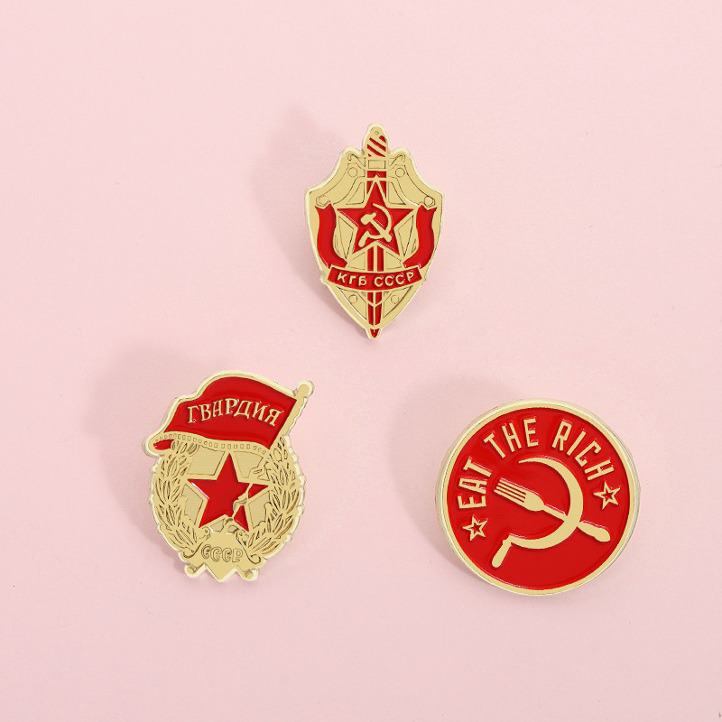 รัสเซียโซเวียต USSR Order เหรียญเข็มกลัดป้าย KGB ของ USSR เข็มกลัด Pin ของขวัญ