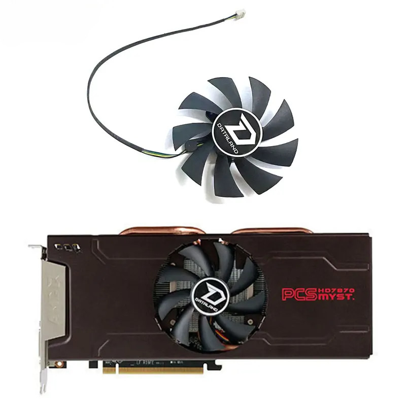 ใหม่ 85 มม.4PIN GA92S2U GPU Cooler สําหรับ DATALAND GeForce R9 270 HD7870 HD7850 OC กราฟิกการ์ด