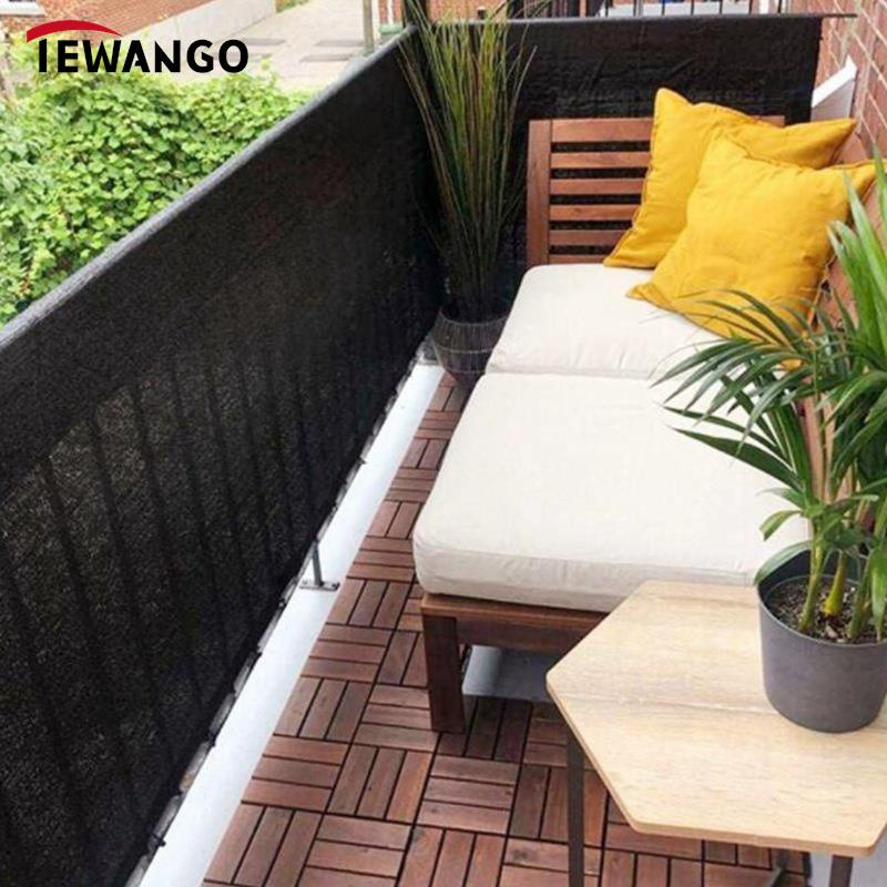 1.2mx5m 95% แรเงา UV Block ทนทานรั้วสวน Breathable HDPE Sun Shade สุทธิระเบียงหน้าจอความเป็นส่วนตัว 