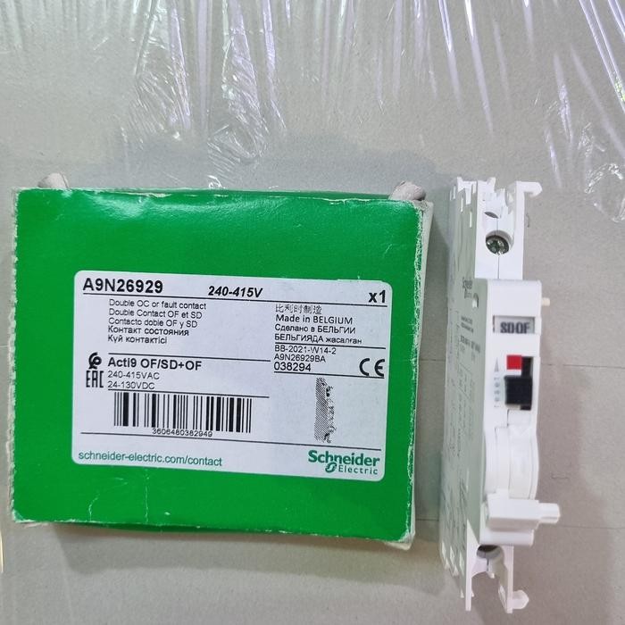 A9N26929 SCHNEIDER AUXILIARY CONTACT TO HELP MCB IC60