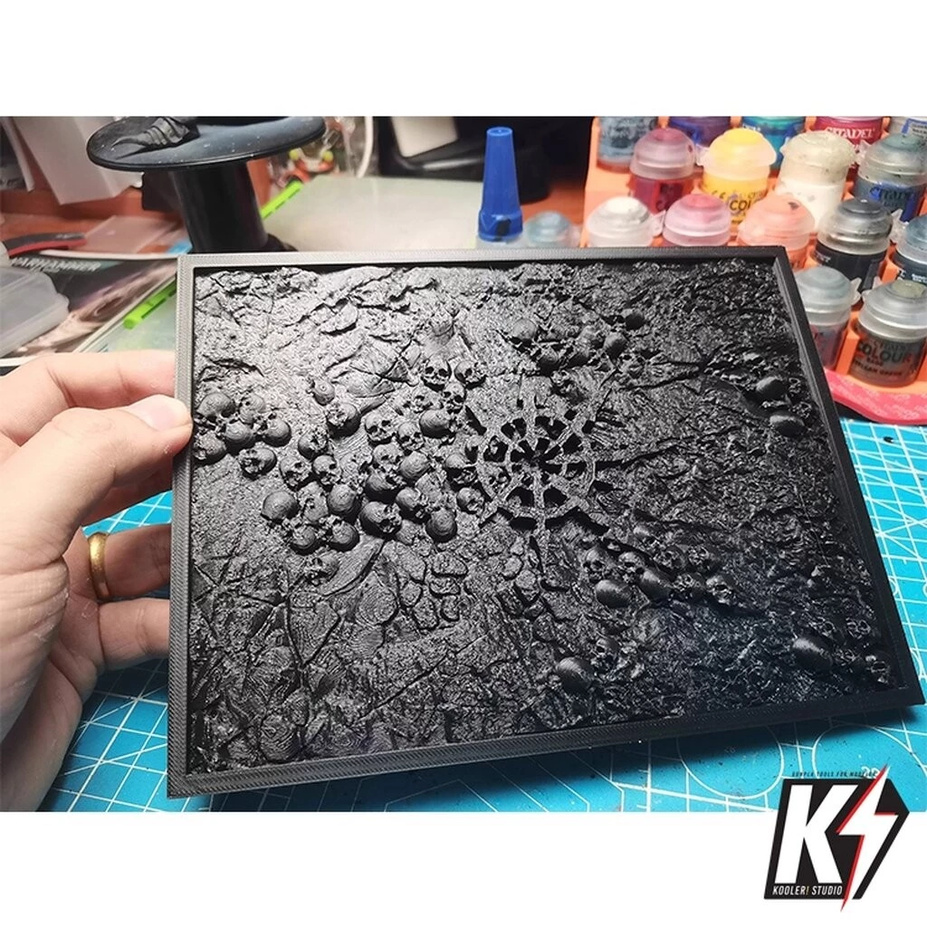 ถาด Drybrush มี 3 แบบ สำหรับทำสี Effect #3DPrint