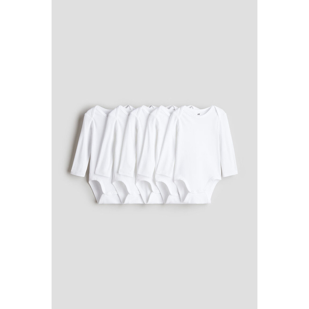 H&M(เอชแอนด์เอ็ม) แพ็คชุดบอดี้สูท 5 ชิ้น เด็กอ่อน 533261_16