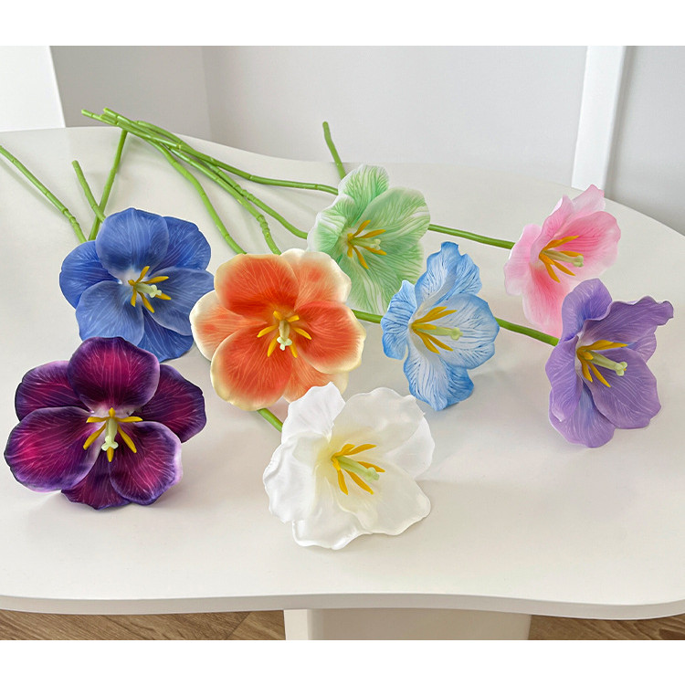 ดอกทิวลิปบาน ดอกเดี่ยวไร้ใบ ดอกไม้ประดิษฐ์ ทิวลิปปลอม ดอกใหญ่ พร้อมส่ง - รูปที่ 5