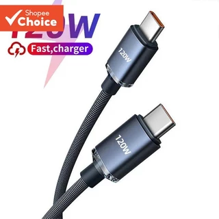 สายชาร์จโทรศัพท์มือถือ Type C เป็น Type C 120W ชาร์จเร็ว สําหรับ Samsung