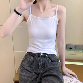 💐GGals💐เสื้อกล้ามผู้หญิง สีพื้น ผ้านุ่ม ใส่สบาย สไตล์ลำลอง เสื้อสายเดี่ยว แขนกุด ราคาถูก ส่งไวจากไทย
