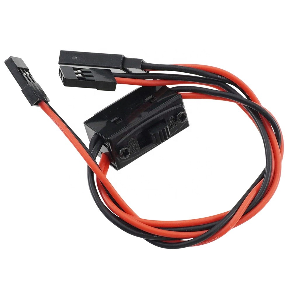 JR Male to JR Male & Female Extended 1 ถึง 2 Servo Cable Switch สําหรับรถยนต์รุ่น RC