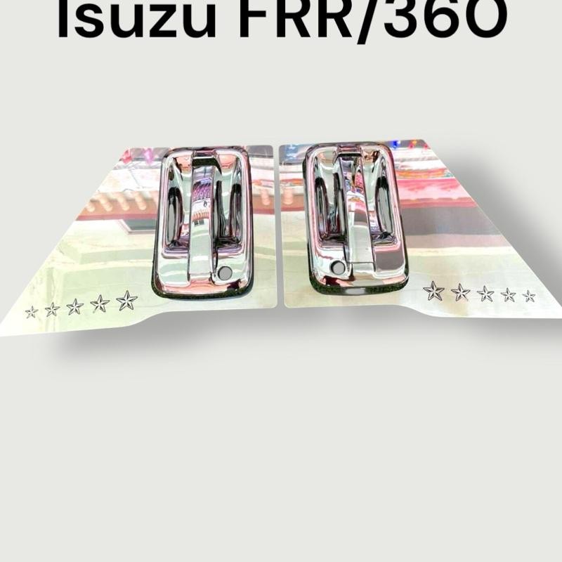 แผ่นรองมือเปิดสแตรนเลสดาว isuzu frr/360  แยกแผ่น ต่อคู่ หรือยกชุดได้ครับ
