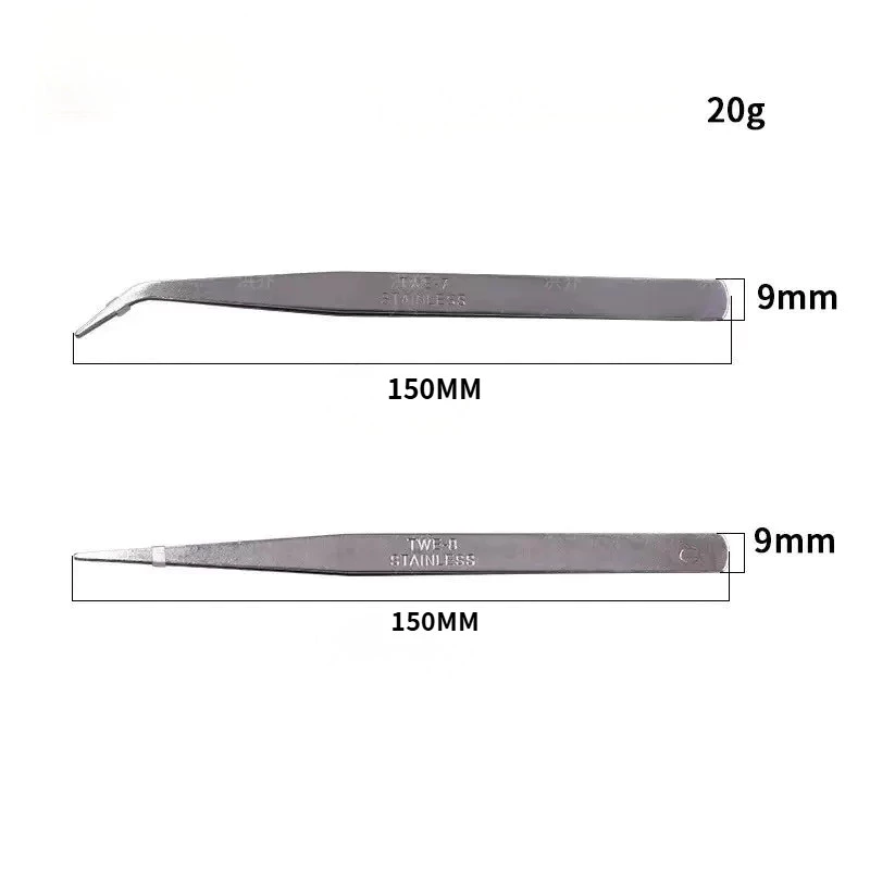 ปากคีบสแตนเลส ฟอร์เซป ปากแหลม / ปากงอ Stainless Steel Tweezers thumbnail 5