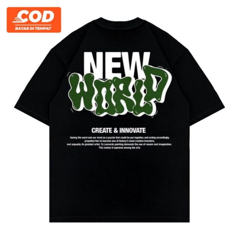 เสื้อยืด NEW WORLD CREATE AND INNOVATE -