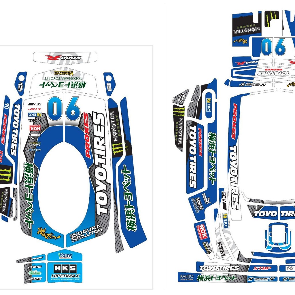 Futaba 10PX Sanwa M17 控器贴纸 ยางโตโย