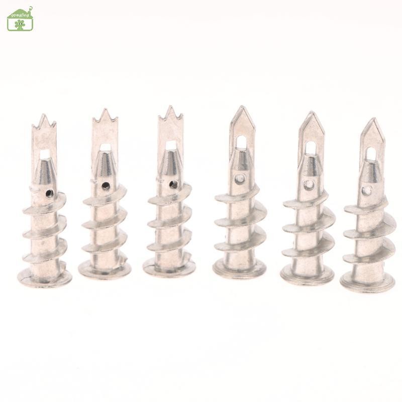 ฆ้อง 10 ชิ้นสังกะสีโลหะผสมเหล็ก Self-Drill Anchor 13*41 มิลลิเมตร Plasterboard Drywall Anchor Hollow