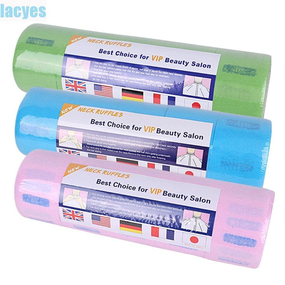 LAYES 5 เล่ม/ชุด กระดาษคอแบบใช้แล้วทิ้ง, กระดาษแถบคอกันน้ําทําผม, ดูดซับ Perspiration​ ทิชชู่ป้องกันผมหักตัดดูแลปกคอครอบคลุม