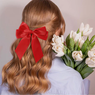 1 PC Cheer Up Bowknot กิ๊บติดผมสําหรับสาวสีทึบริบบิ้น Bows Hairpins Hairgripe เด็ก Boutique อุปกรณ์เสริมผมขายส่ง