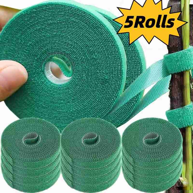 1/3/5 ม้วนปรับ Self กาวพืชสายผูกไนลอน - Garden Twine Bandage Fastener เทป
