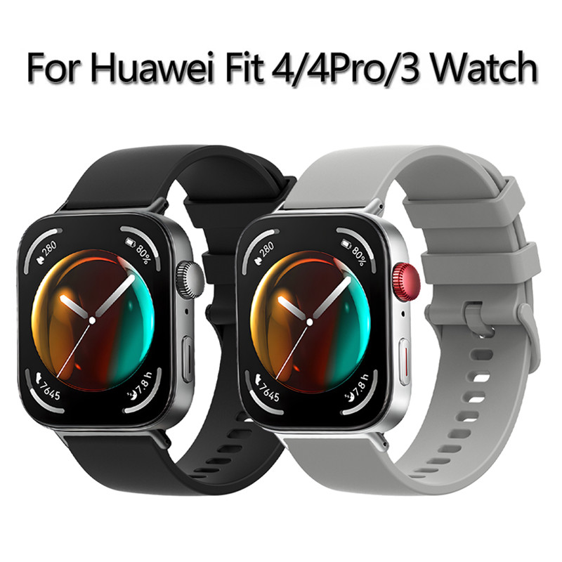สายซิลิโคนสําหรับ Huawei Watch fit 4Pro/4/3 band อุปกรณ์เสริมสมาร์ทวอทช์สําหรับ Huawei Watch fit 4Pr