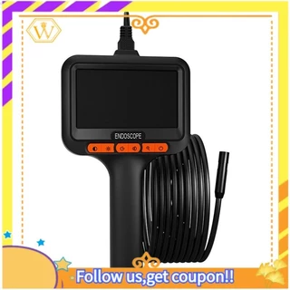 กล้อง Borescope 1080P HD พร้อมจอแสดงผล 4.3 นิ้ว ไฟ LED 8 ดวง และกล้องงูแบบยืดหยุ่น 16.5 ฟุต