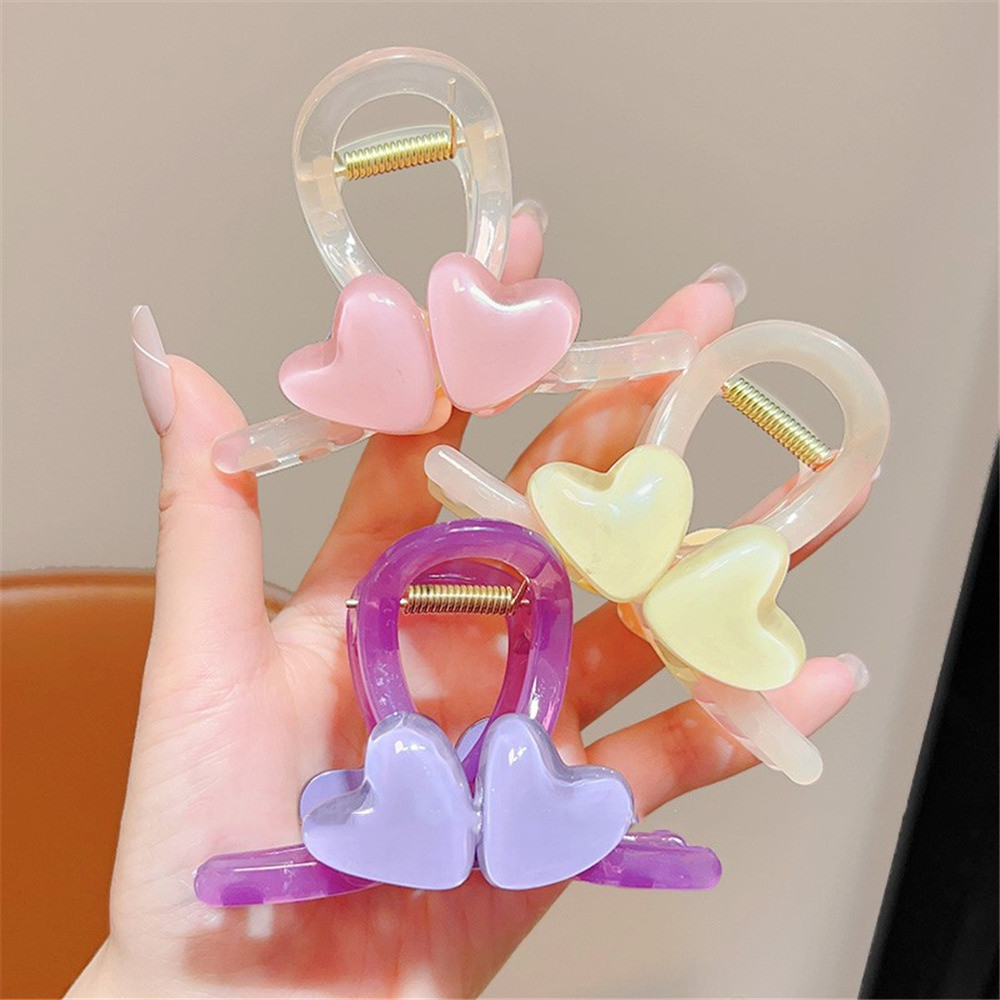 กิ๊บติดผมสไตล์เกาหลีสำหรับสาวรักสีสัน ด้านหลังศีรษะ ขนาดกลาง น่ารัก หวาน และทันสมัย - รูปที่ 3