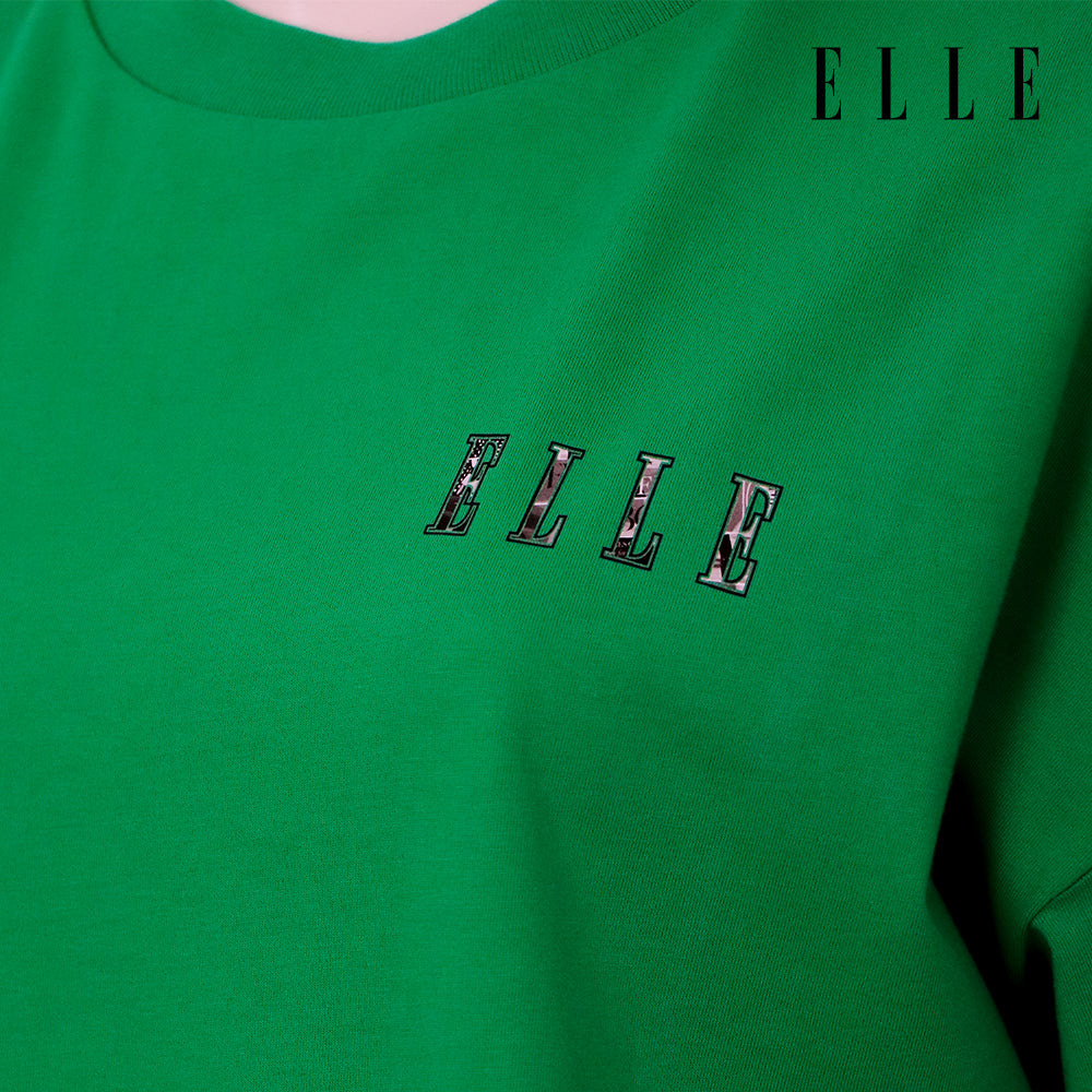 ELLE เสื้อยืด แขนสั้น ทรง CROP- LIMITED EDITION COL ELLE รูปที่ 7